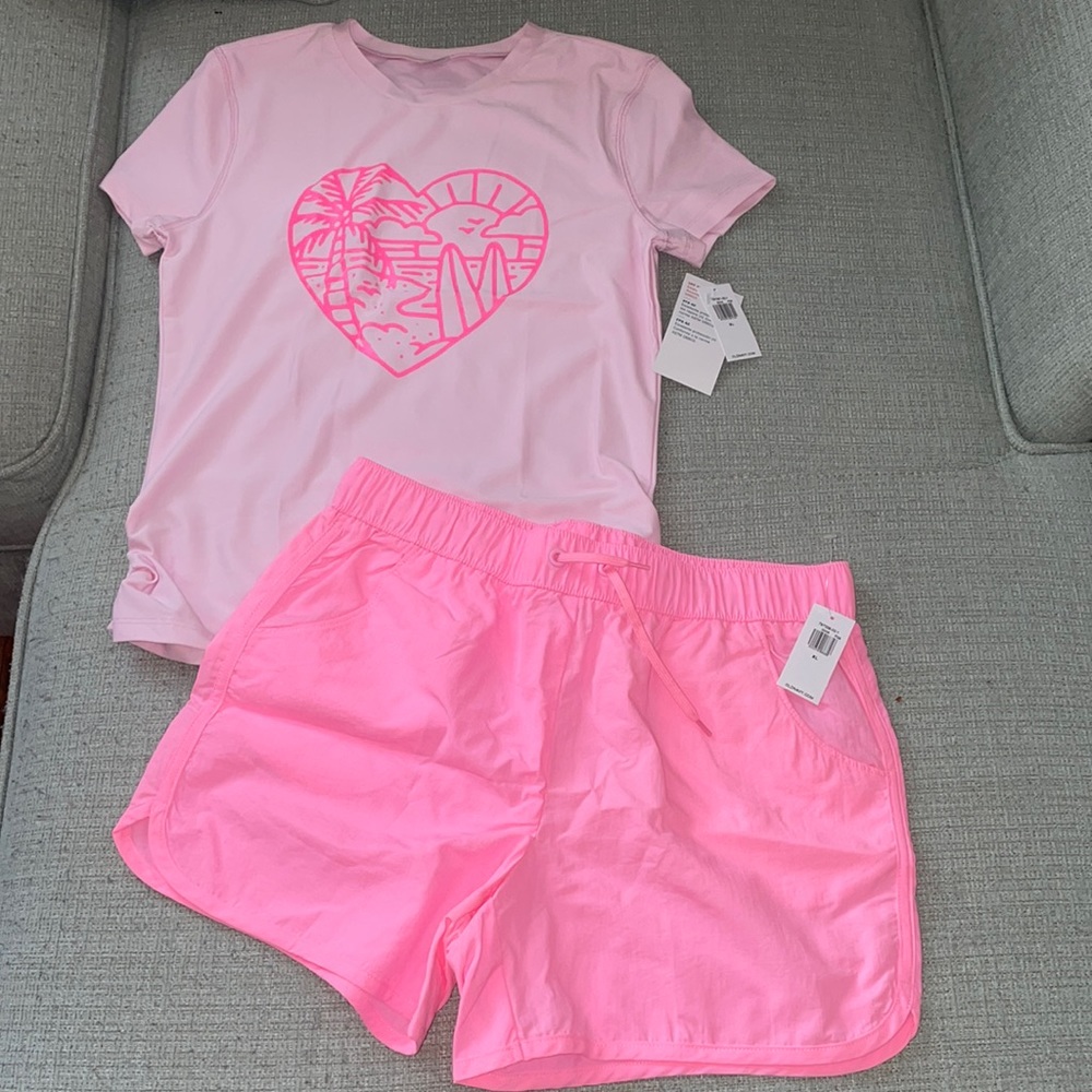 NWT Girls size XL swim set